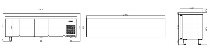 Imagen de Mesa refrigerada Infricool IM604P