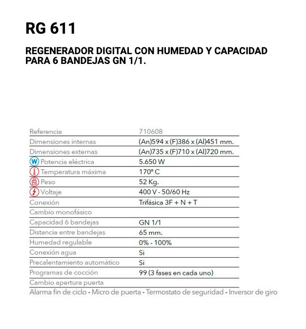 Imagen de Horno de regeneración FM RG 611