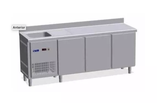 Mesa refrigerada con fregadera Oscar Zarzosa BM-2000 C