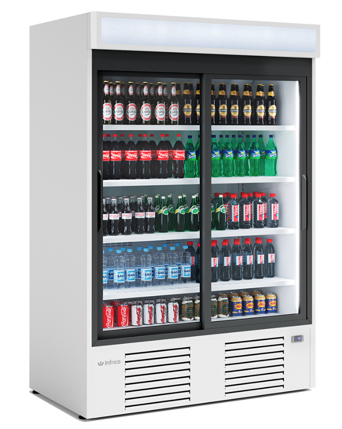 Expositor refrigerado puertas correderas Infrico ERC-100