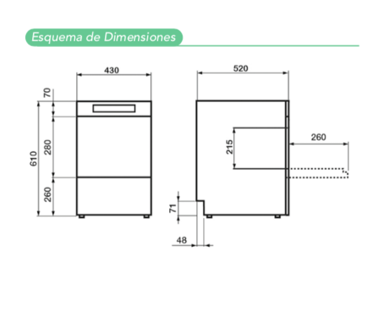 Imagen de Lavavasos MDL 350 SVH DD