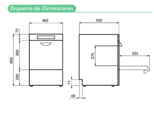 Imagen de Lavavasos MDL 400 L SVH