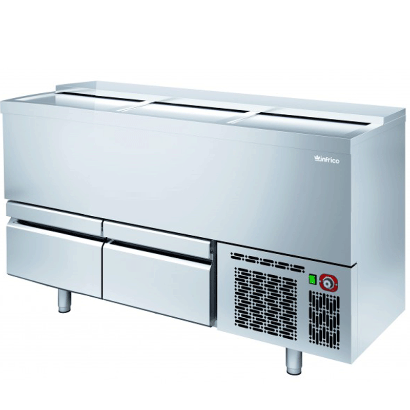 Enfriador de botellas con cajones Inox Infrico EBC-1500II