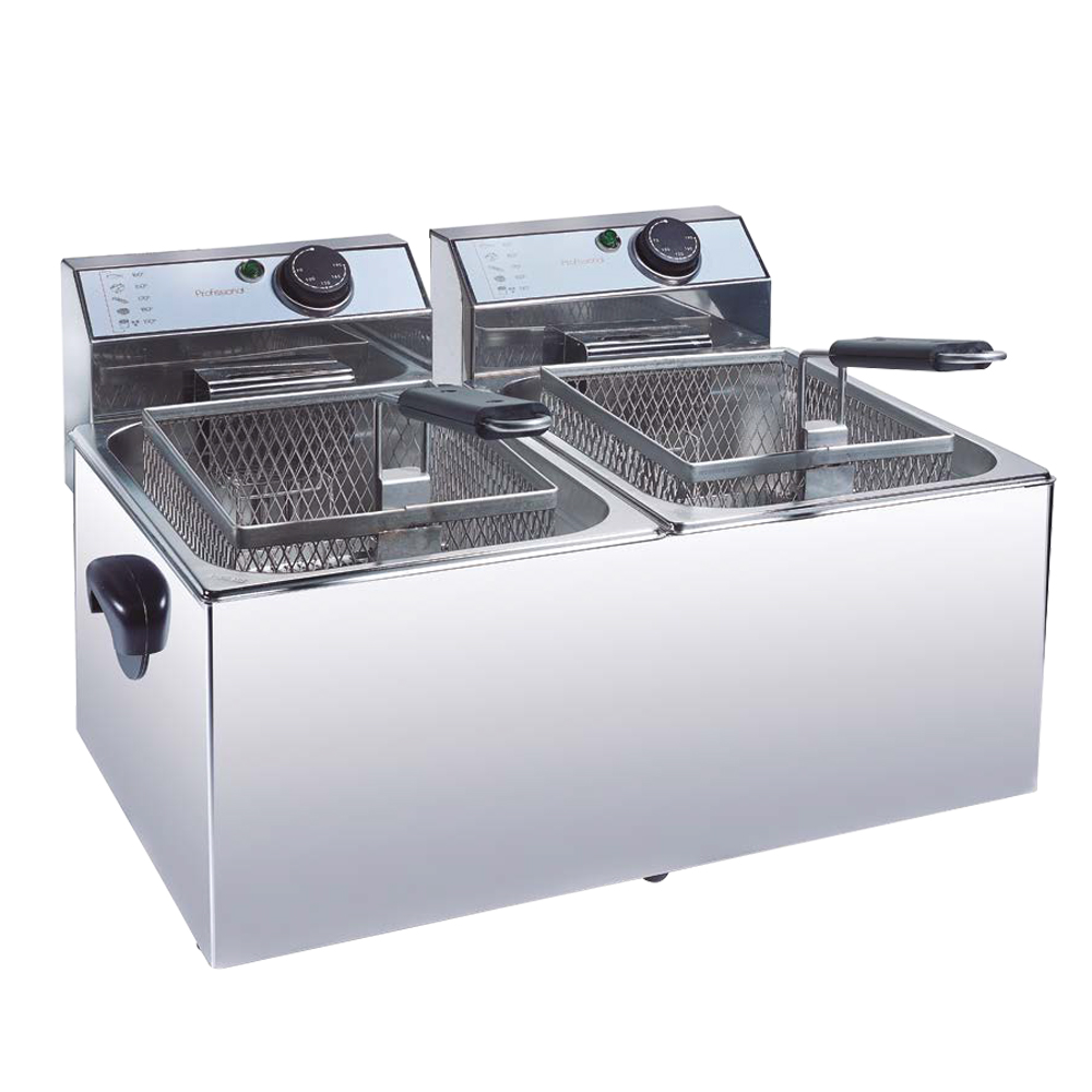 Freidora eléctrica Crystaline ECO 6+6 Litros