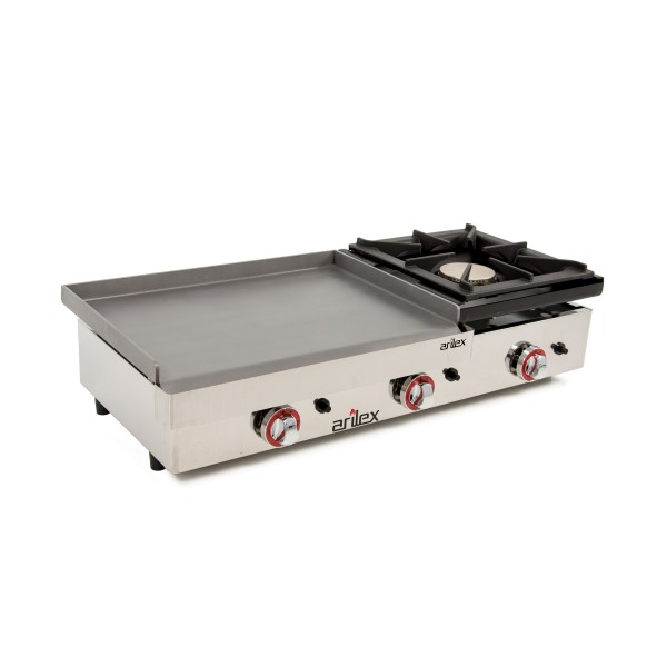 Plancha a gas de acero 6 mm ARILEX 100PGLF